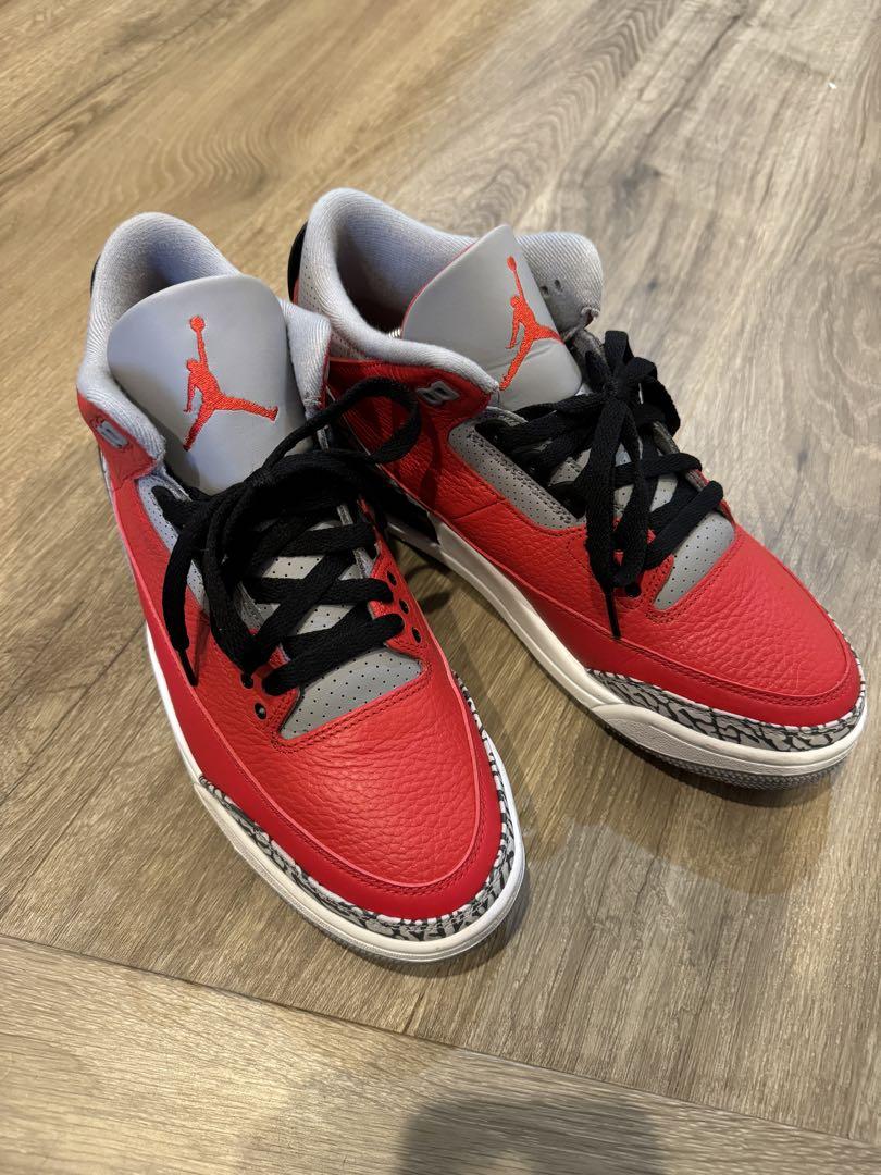 Nike Air Jordan 3 レッド/グレー/ブラック