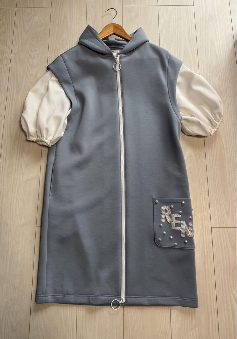 極美品【Reneルネ】フード付きオーバーサイズチュニック38