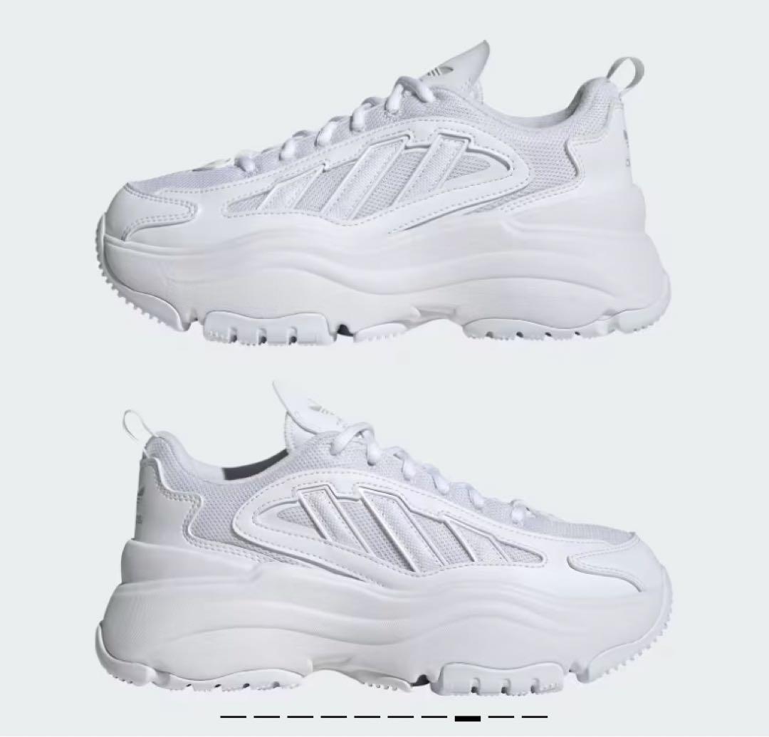 美品adidas OZGAIA ホワイトスニーカー 【23cm】 ¥12100