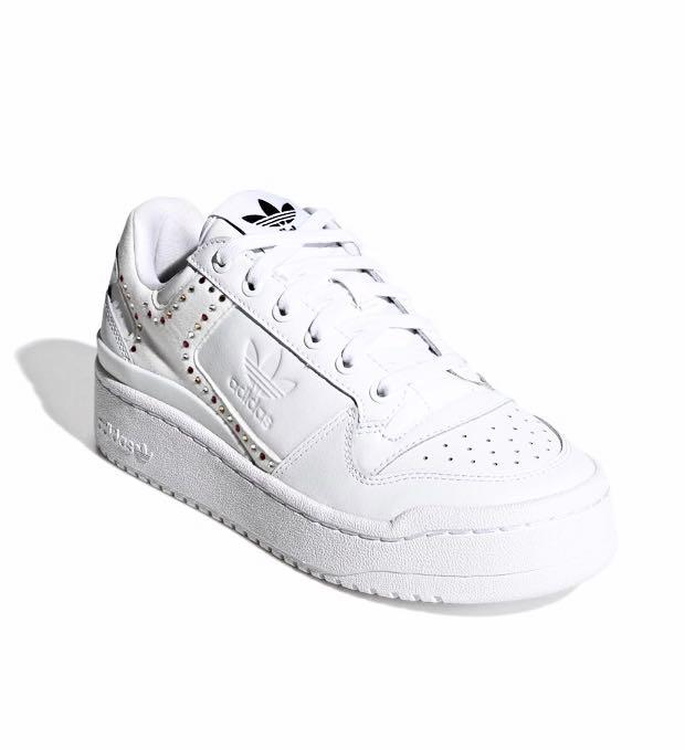 大特価低価 新品23.0cm adidas フォーラムボールド ホワイト スワロフスキー FlMRn-m44826299149 HOT送料無料