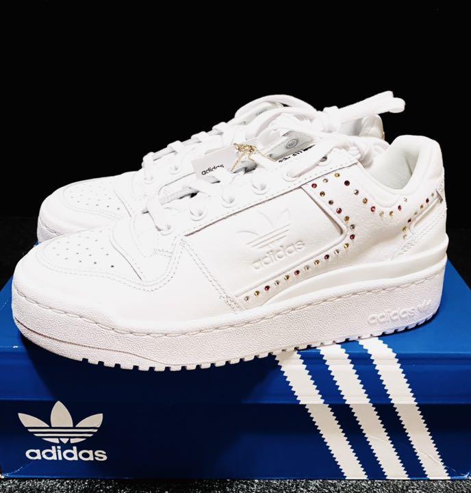 大特価低価 新品23.0cm adidas フォーラムボールド ホワイト スワロフスキー FlMRn-m44826299149 HOT送料無料