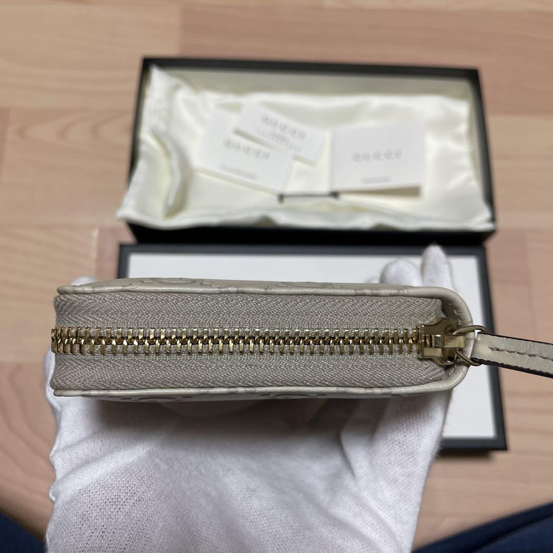 [新品未使用] GUCCI グッチシマ GG柄 ラウンドファスナー 長財布