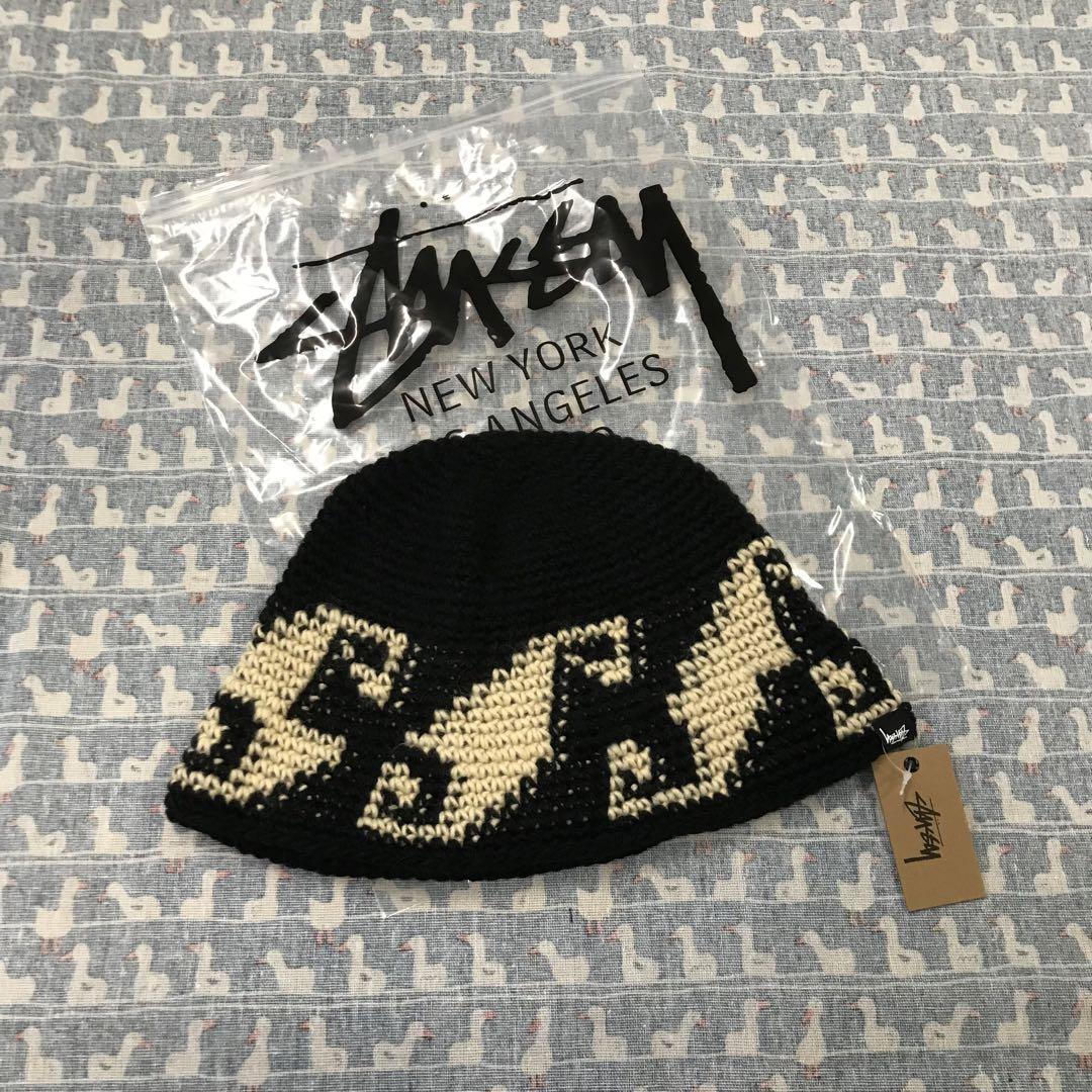 STUSSY WAVAS KNIT BUCKET HAT ニット ハット バケハ