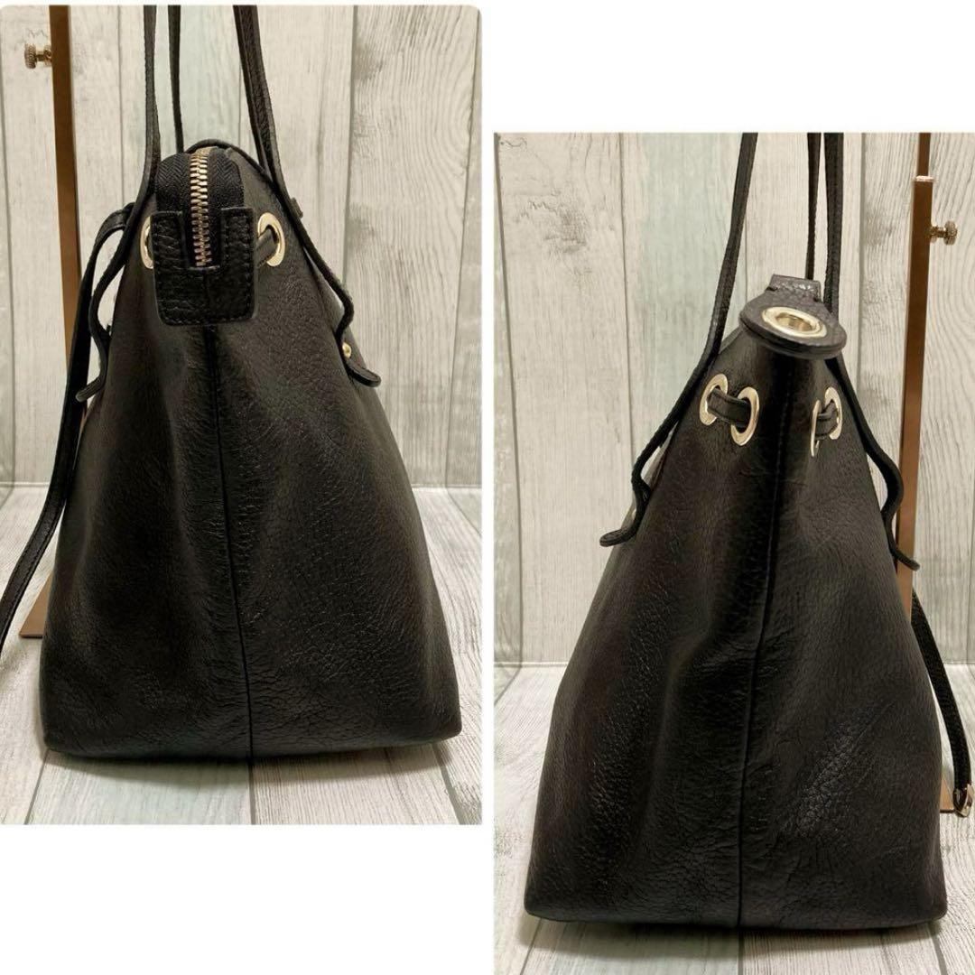 希少✨ JIMMY CHOO ロザリー トートバッグ シボ革 ダークブラウン