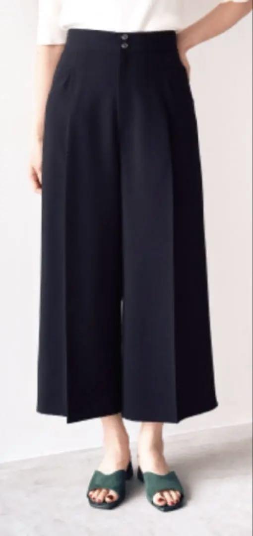 【美品】LOUNIE ワイドクロップドパンツ38