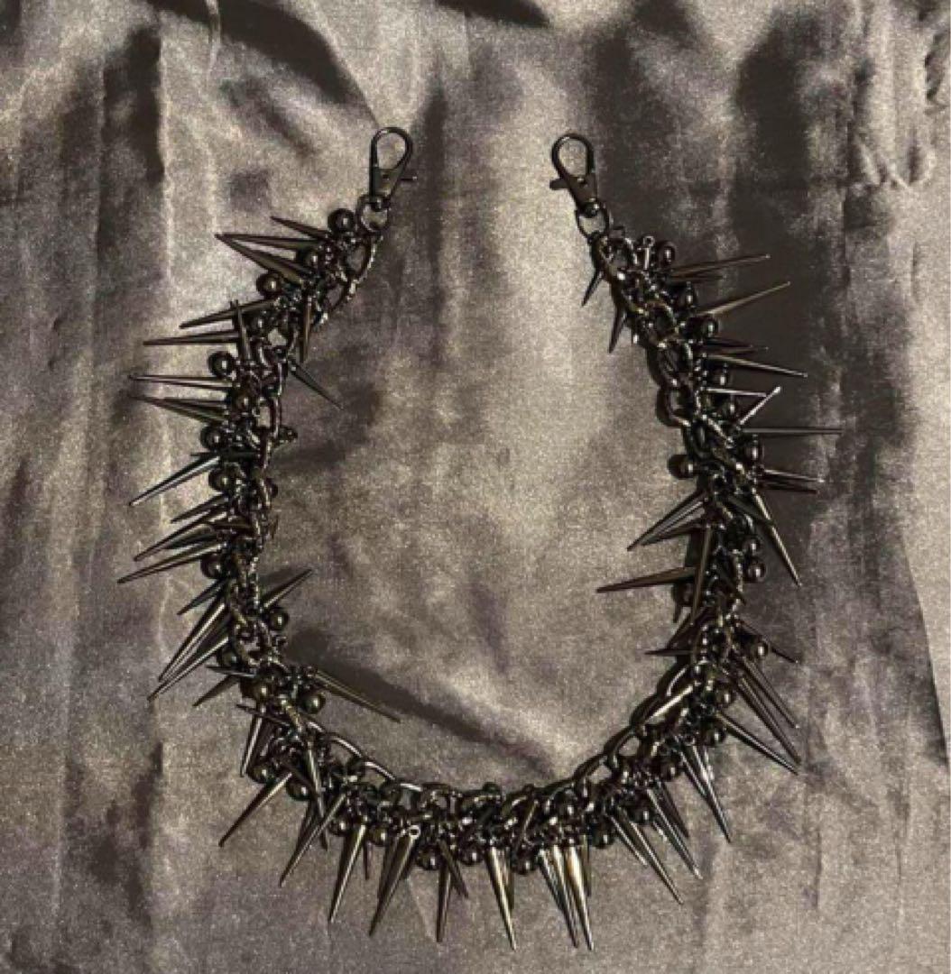 OPIUM grunge spiral silver necklace Y2K - メルカリ