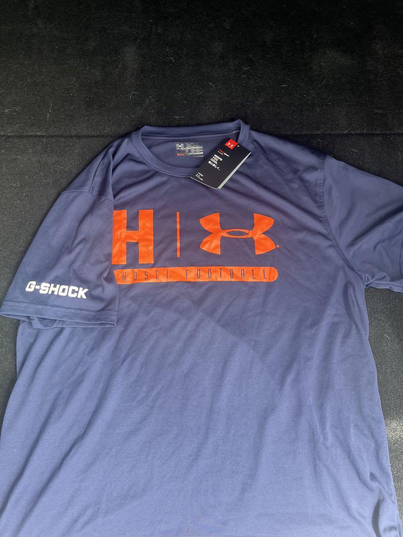 法政アメフトorange　アンダーアーマーTシャツ　G-SHOCK