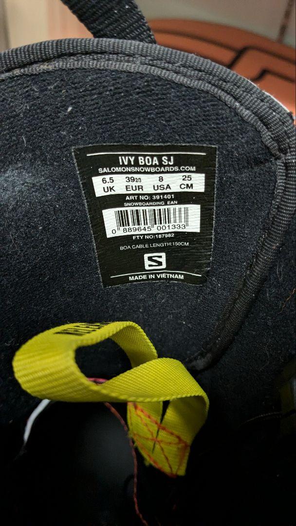 Salomon Ivy Boa SJ スノーボードブーツ 6.5　25cm