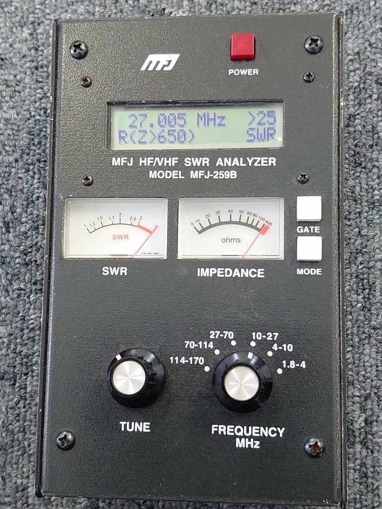 MFJ-259B アンテナアナライザー 測定器 ＞ 1.8/170MHz SWRアナライザーMFJ-259B
