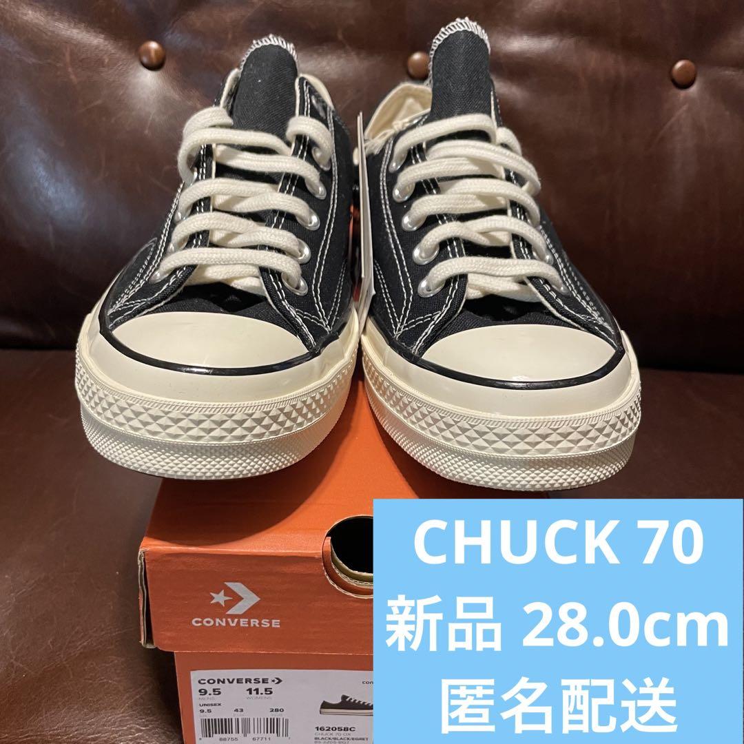 有名なブランド 新品 CONVERSE 黒 28.0cm BLACK LOW 70 CHUCK ...