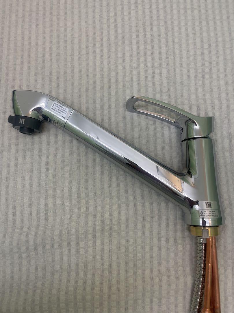 キッチンシングルワンホールスプレー混合栓　SANEI K87120TJV-13