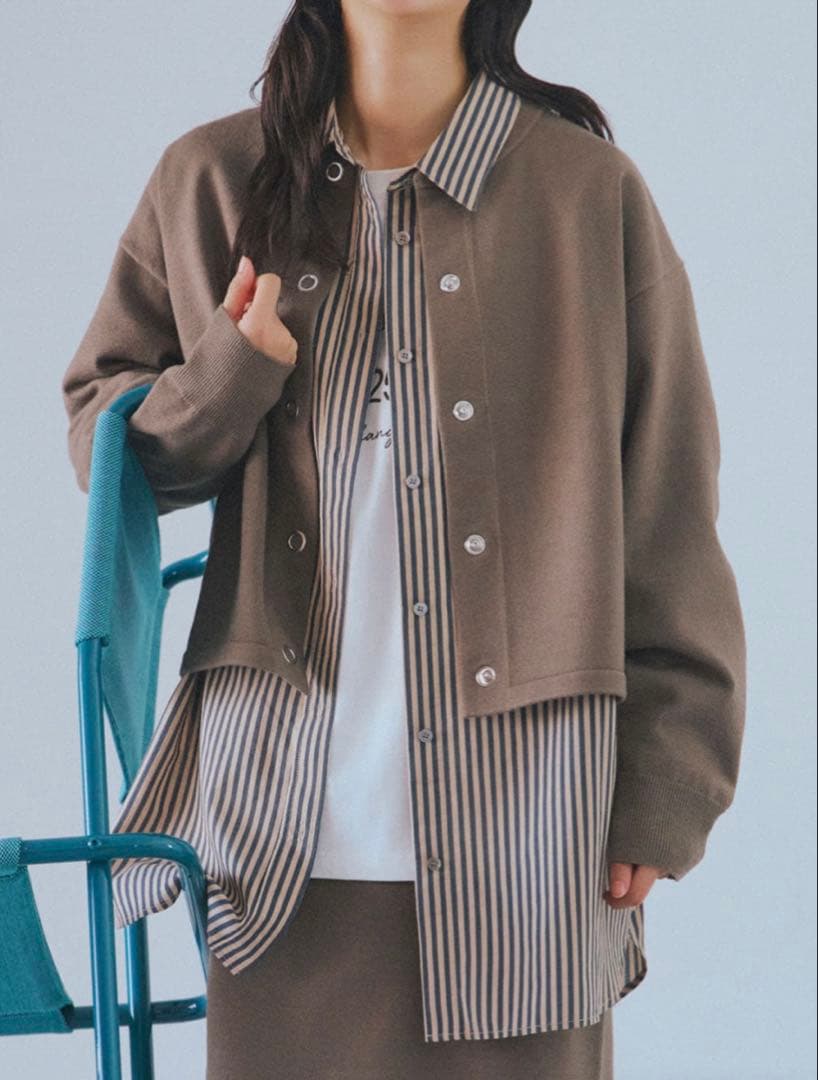 ドアーズ 200日リングドットカーディガン モカFREE SIZE・URBAN RESEARCH DOORS