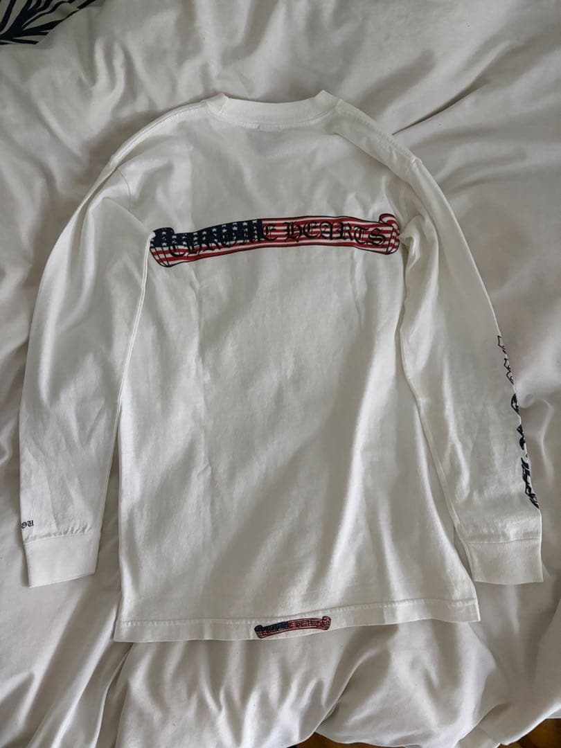 クロムハーツ ロンt ホワイト 白 星条旗 アメリカ chromeS CHROME HEARTS