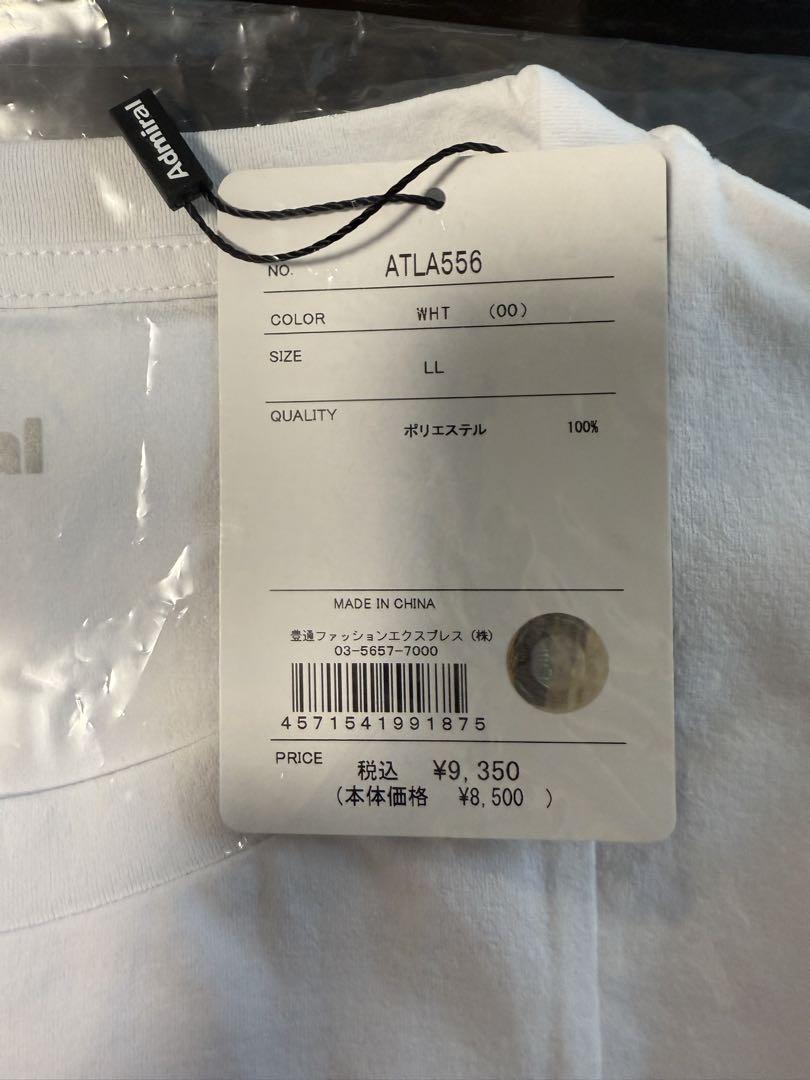 アドミラル2025秋冬アシンメトリーヘムスイッチTEE LLサイズ　新品タグ付き ウインザーオンラインショップアドミラル アシンメトリーヘム