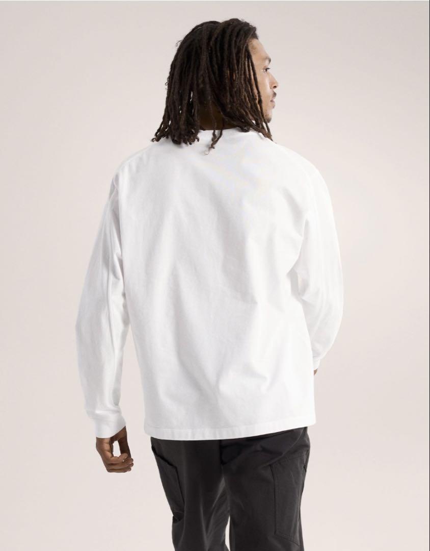 新品 アークテリクス クラッグ コットン ロングスリーブ Tシャツ ホワイト L