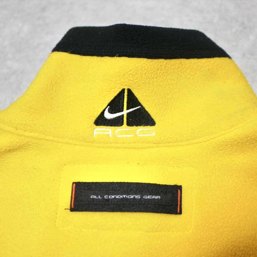 00's NIKE ACG スウッシュ刺繍フリースベスト