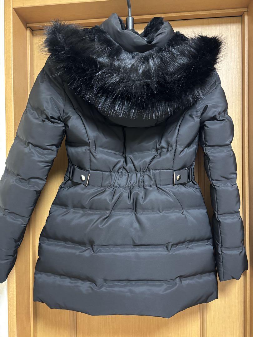 ZARA セミロング丈フード付きダウンジャケット　M ZARA - ザラ WIND PROTECTION セミロング丈フード付きダウン