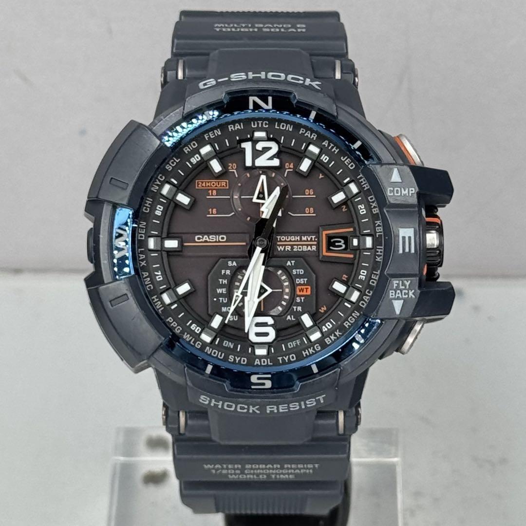 極美品 箱説付 G-SHOCK GW-A1100 電波ソーラー ネイビー