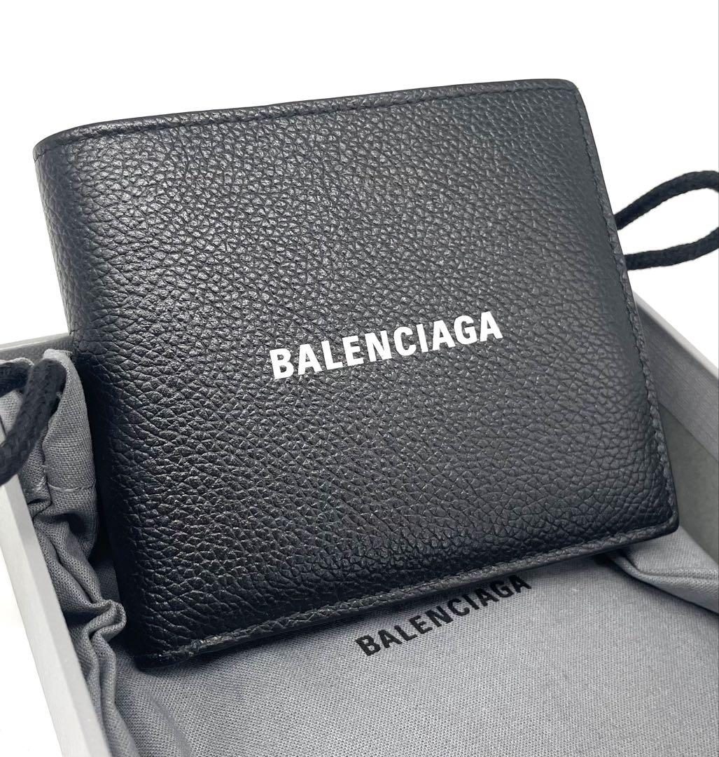 BALENCIAGA バレンシアガ エブリン 二つ折り財布 ブラック