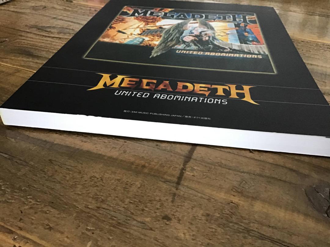 S/絶版/未使用新古品/楽譜/メガデス/MEGADETH/ユナイテッドアボミ