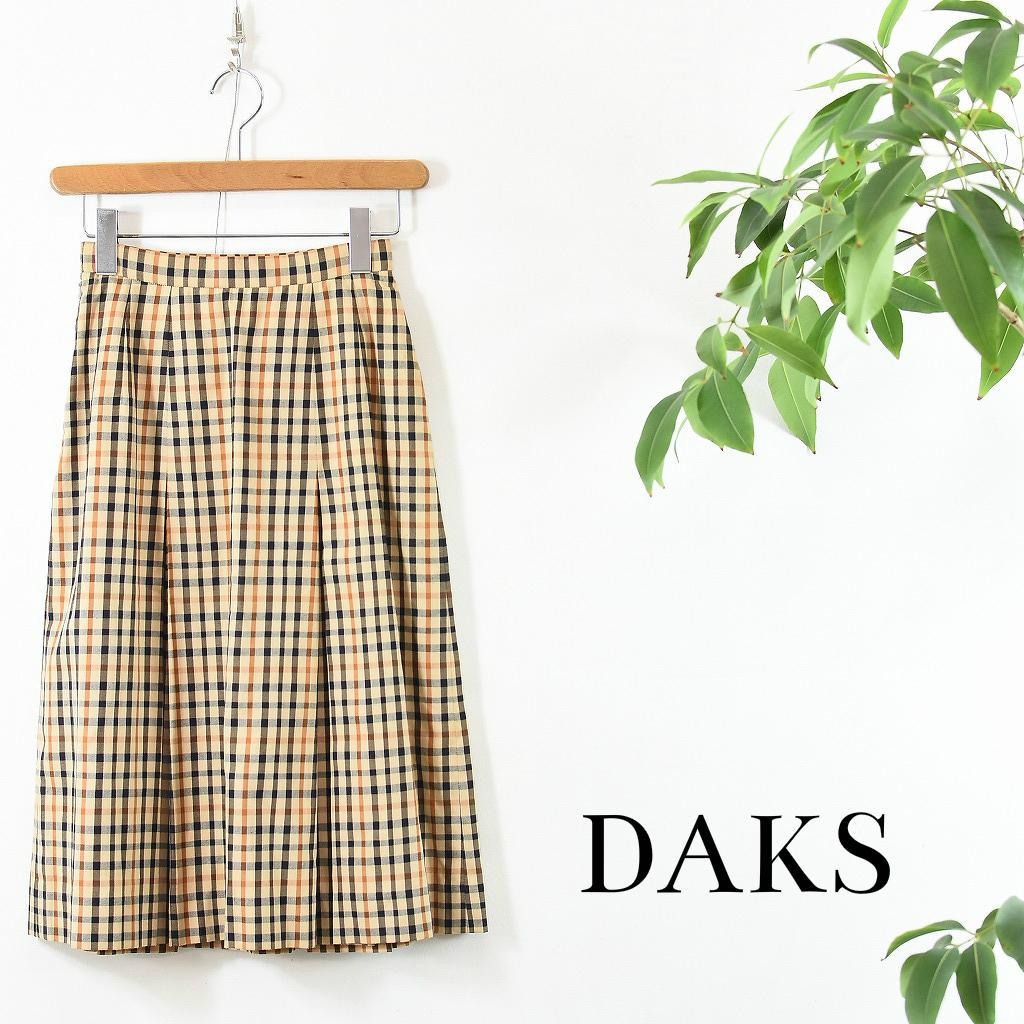 DC0001 DAKS タックスカート チェック柄 M相当