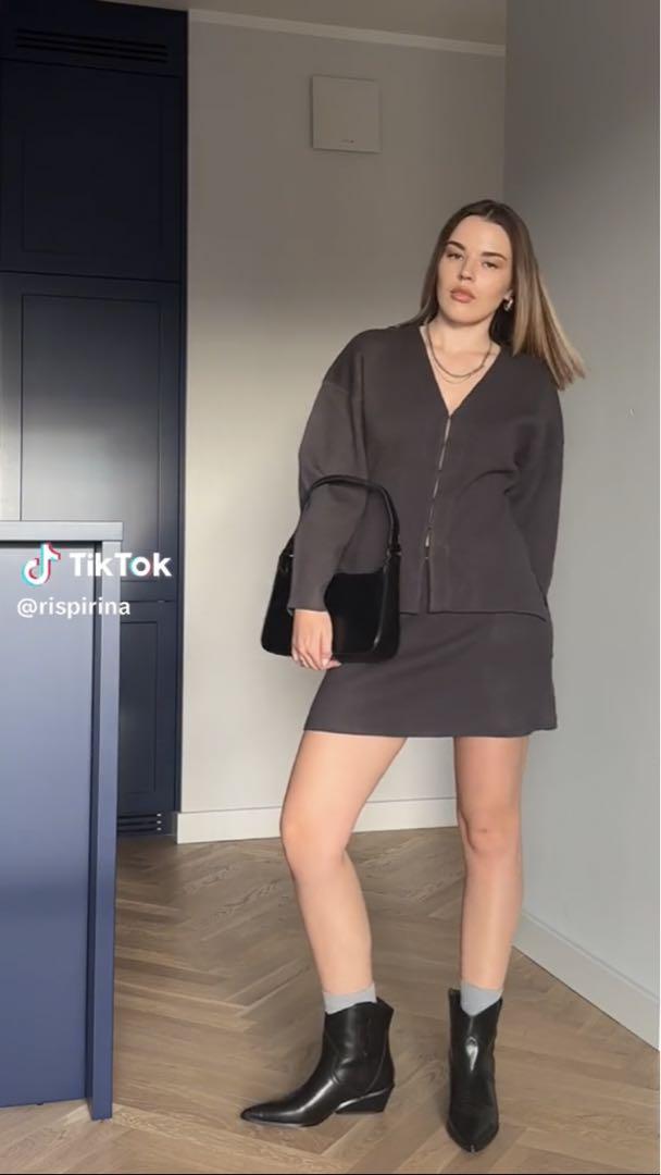 ZARA｜ニットミニスカート 美シルエット きれいめカジュアル ニットスカート - レディース | ZARA 日本