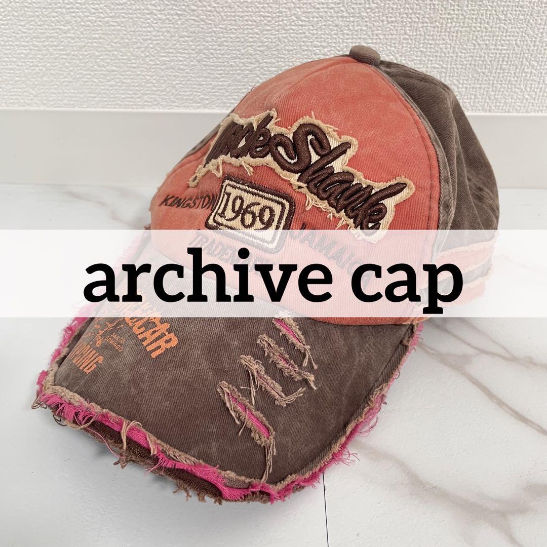 True Religion ダメージ加工　キャップ　y2k フェアリーグランジ 00s Y2K archive ダメージ加工 キャップ フェアリーグランジ