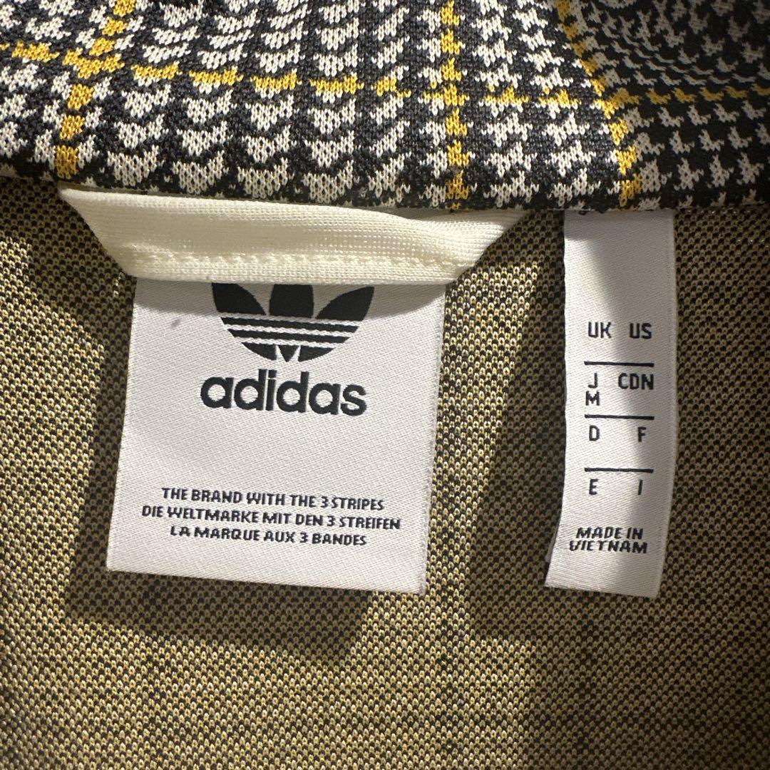 【美品】adidas アディダス　トラックジャケット　千鳥柄