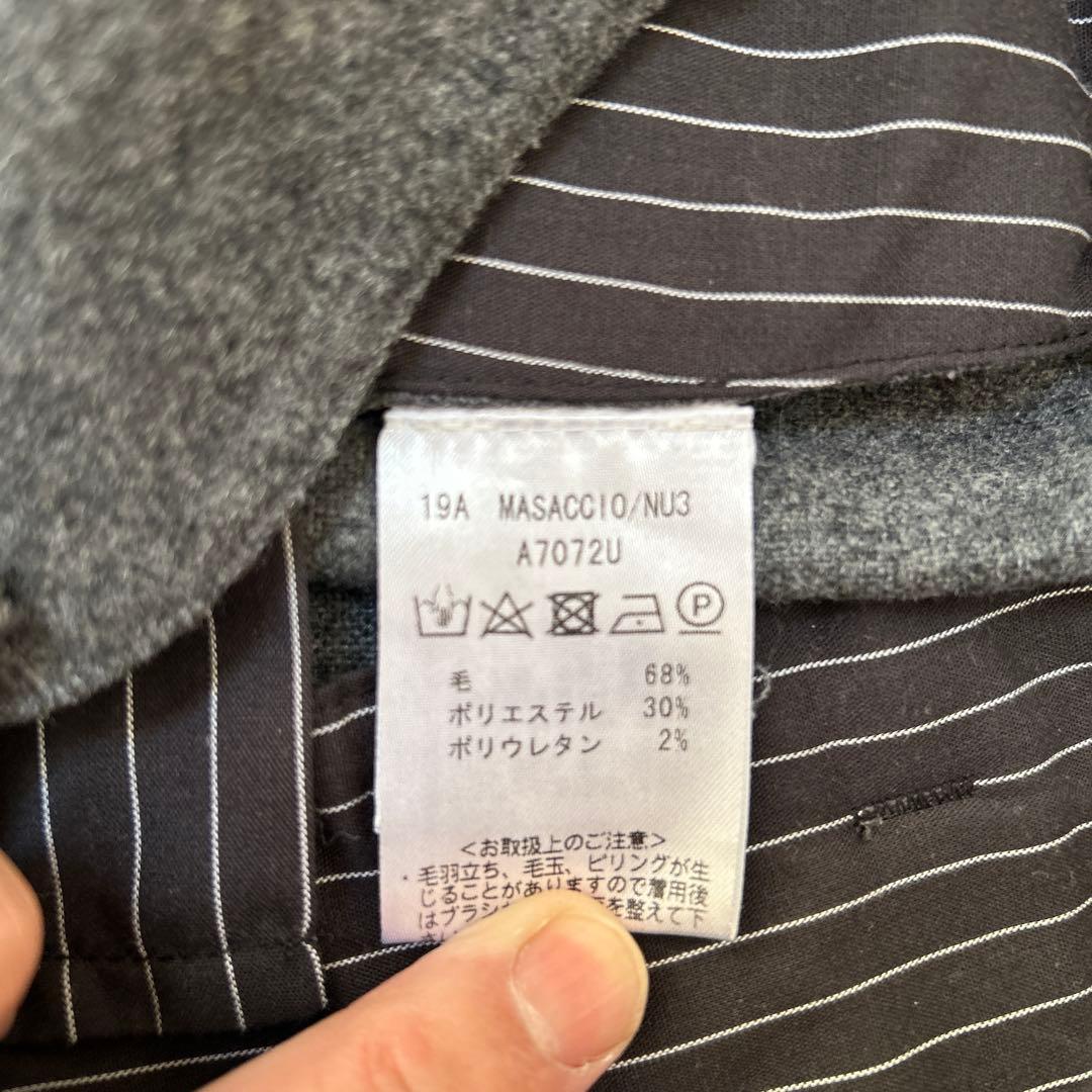 【専用ハンガー付】giabsarchivio マサッチョ グレー スラックス 【専用ハンガー付】giabsarchivio マサッチョ グレー スラックス