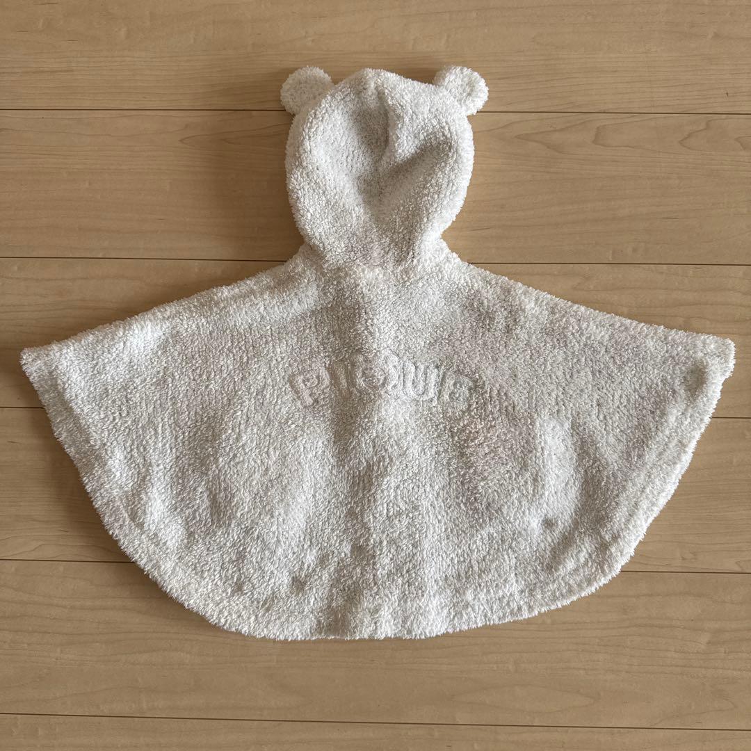 piqué ベビーポンチョ 80-90サイズ ホワイト GELATO PIQUE パンプキンポンチョ 80(80-90)サイズ 新品 ベビー フード