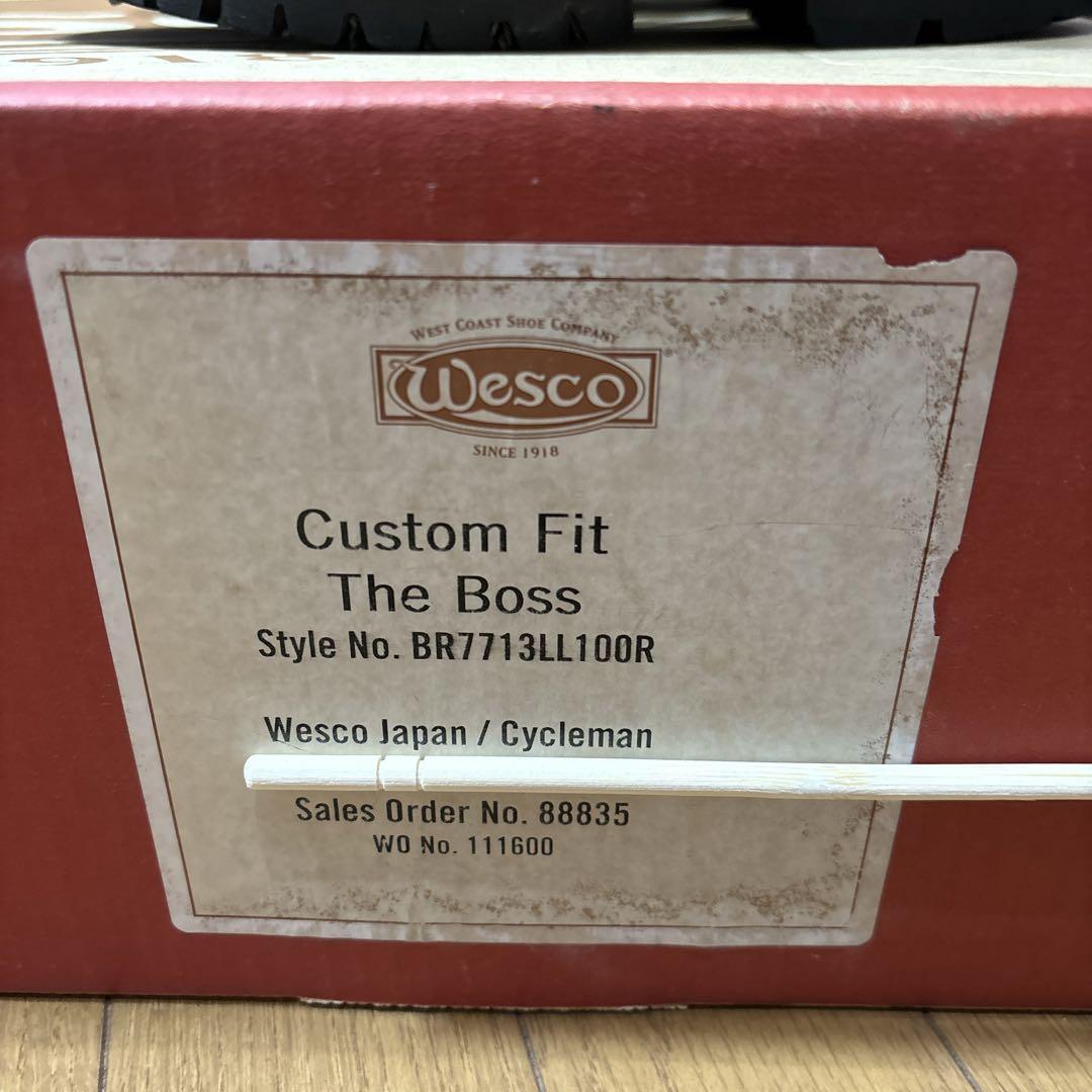 Wesco The Boss ボス　エンジニアブーツ ブラウン　約23.5㎝