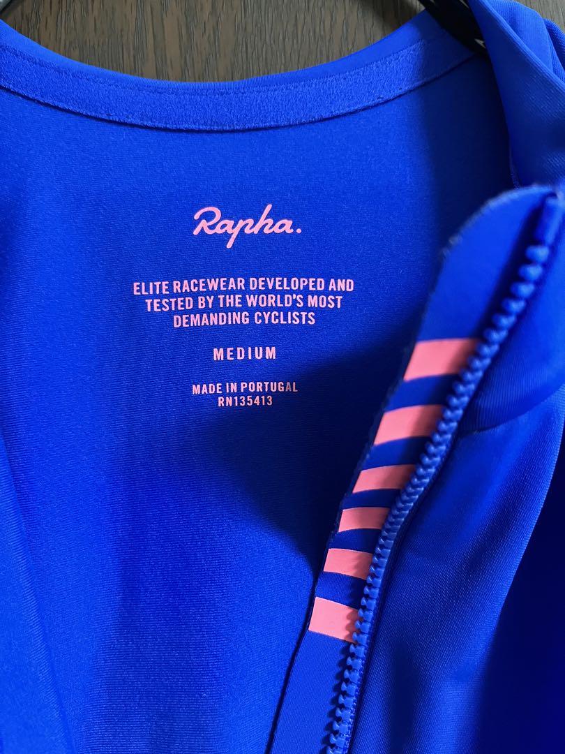 Rapha ジャージ　Mサイズ　青 Rapha サイクルジャージ Mサイズ 青