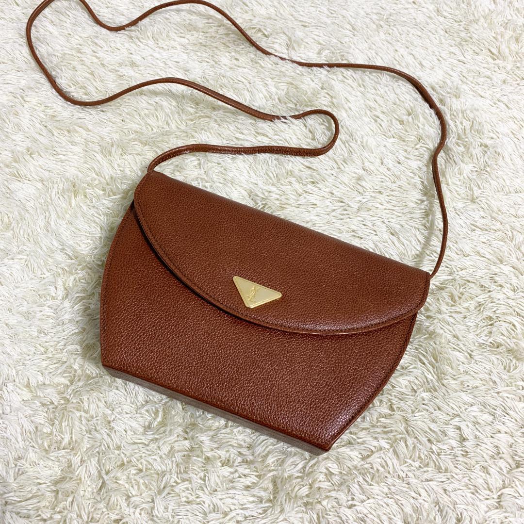 イヴサンローラン ショルダーバッグ ポシェット YSLロゴ金具