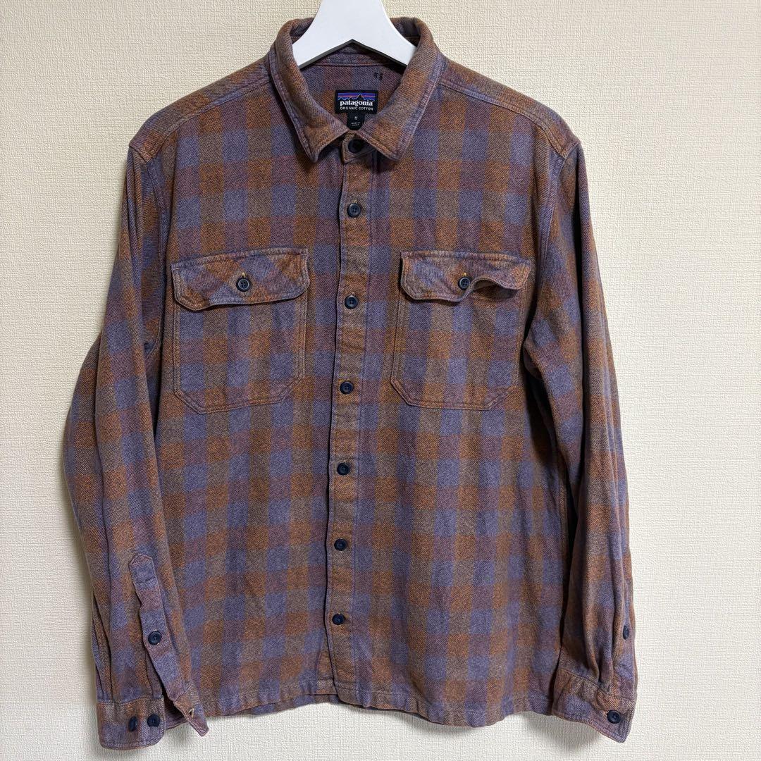 Patagonia FA15 フランネル シャツ 長袖 チェック オーガニック