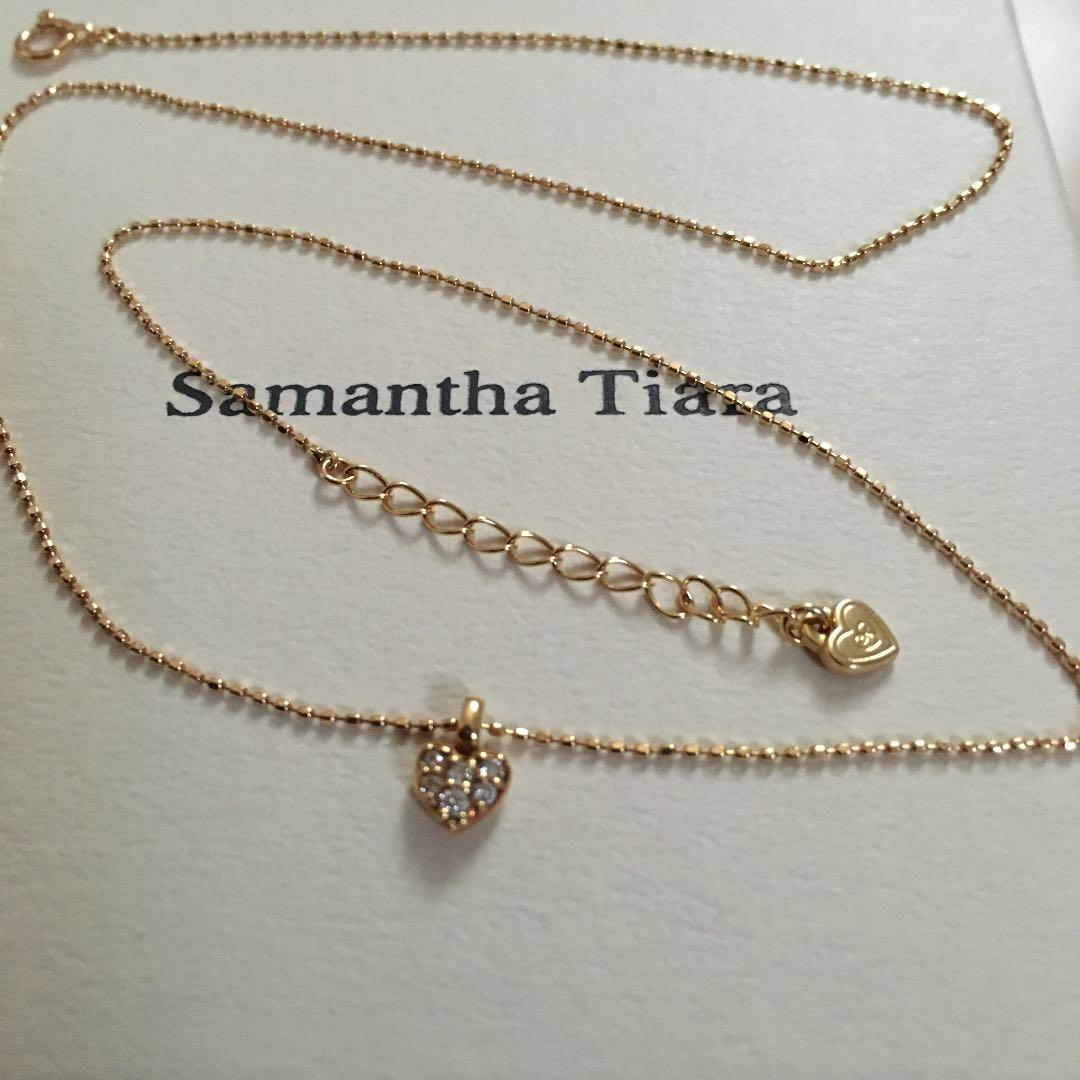 サマンサティアラ k18 ハートダイヤモンドネックレス アーカー | www