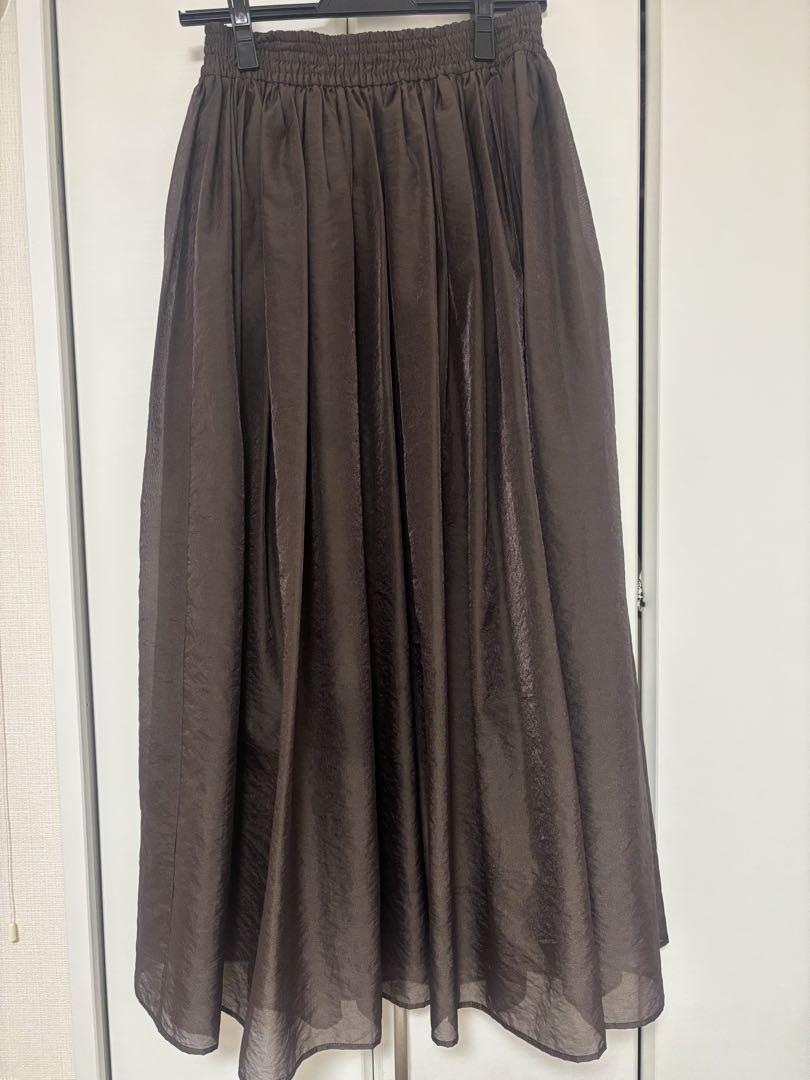 UNITED ARROWS ブラウン フレアスカート 38