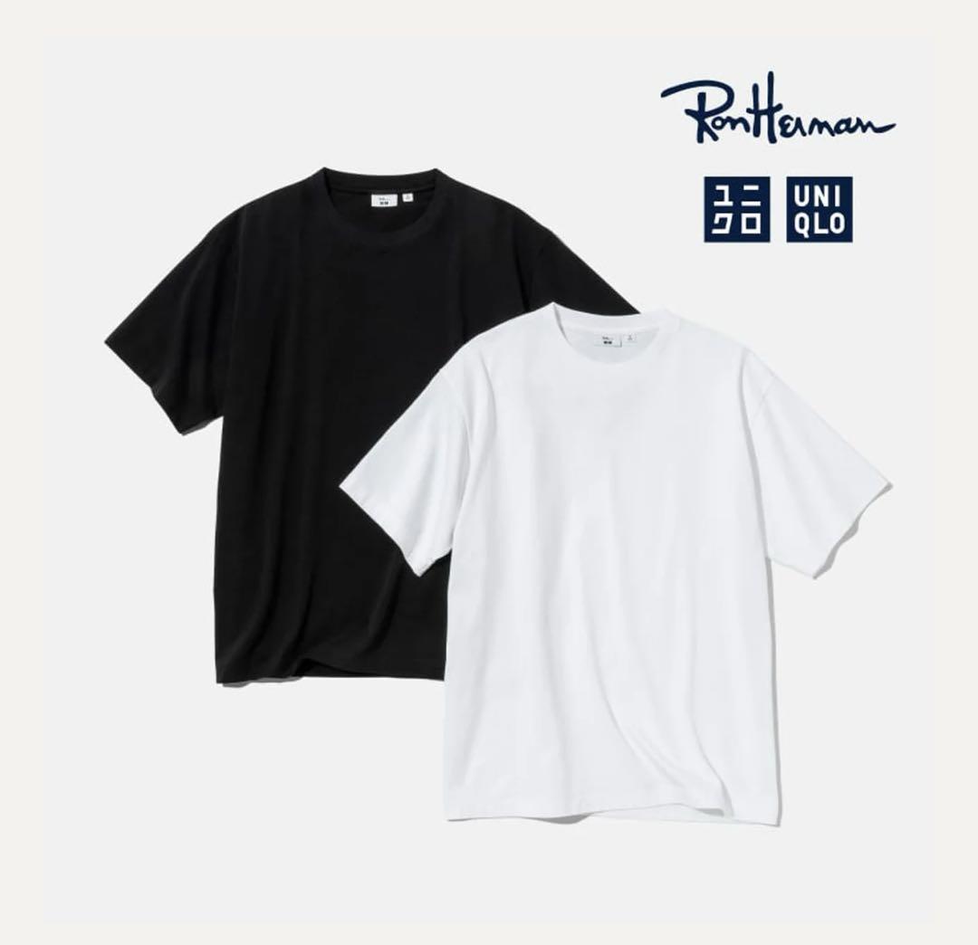 RON HERMAN ユニクロ 半袖Tシャツ (白色)サイズ130