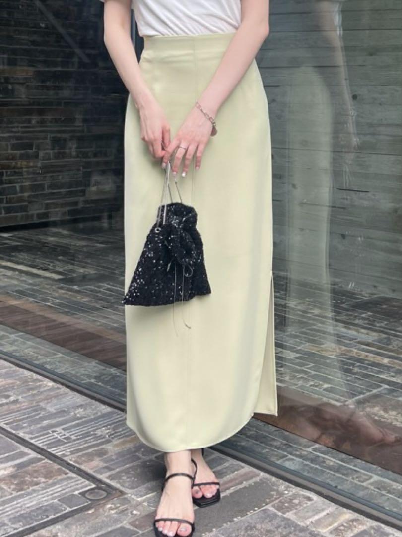 SNIDELスリットロングスカート