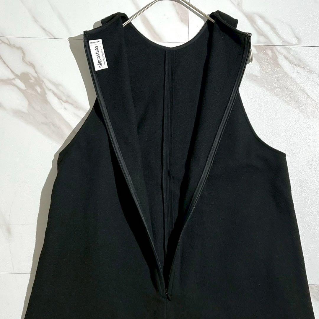 【美品✨23AW】ナゴンスタンス warm overalls ウール ブラック 【美品✨23AW】ナゴンスタンス warm overalls ウール ブラック