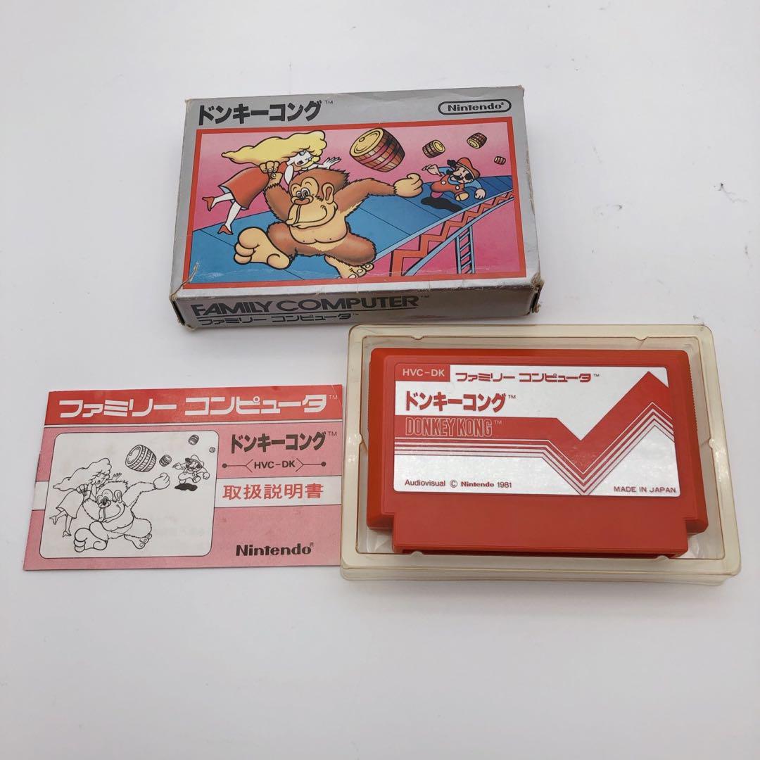 ドンキーコング銀箱 新品未開封 美品 ドンキーコング銀箱 FFマーク ファミコンソフト