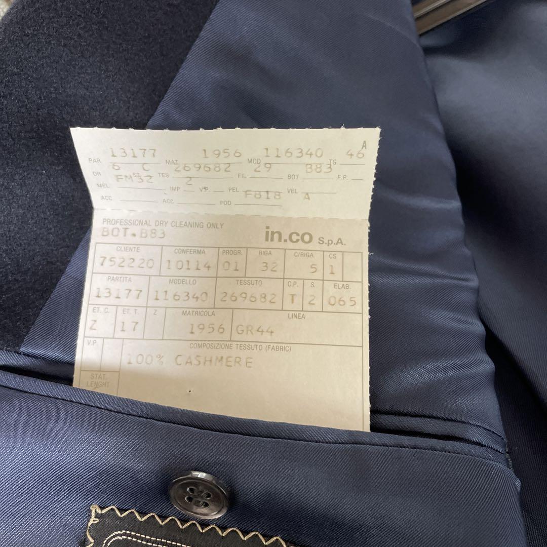 エルメネジルドゼニア　カシミヤ　テイラードジャケット