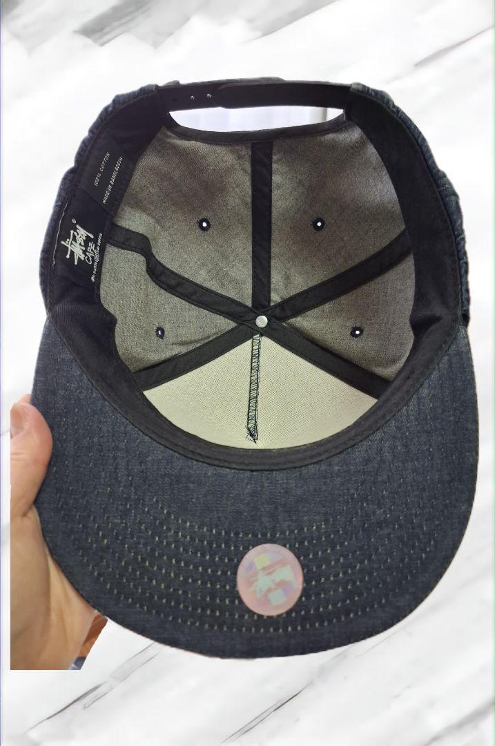 ステューシー デニム ワッペン キャップ STUSSY レア スナップバック