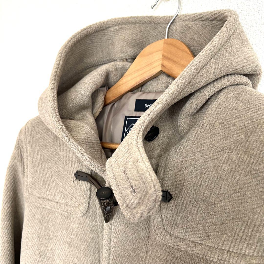 ✨美品✨　SHIPS ダッフルコート ベージュ ウール　Lサイズ