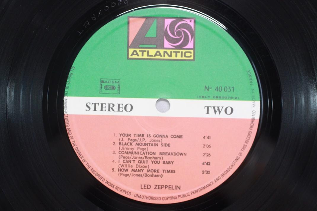 Led Zeppelin Led Zeppelin フランス盤LP Stereo
