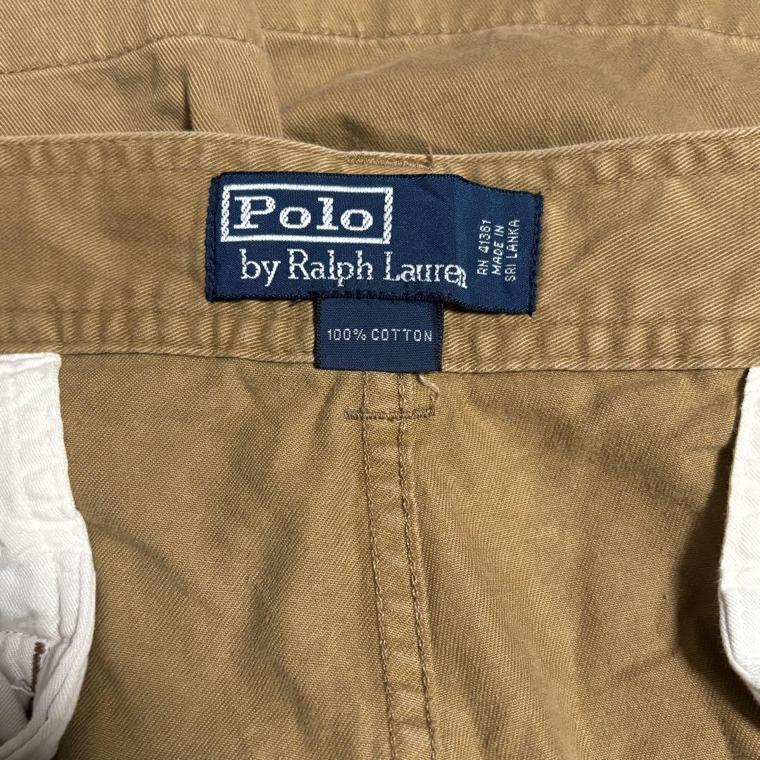 【W30 レア】Polo by Ralph Lauren カーゴパンツ 90s】Polo by Ralph Lauren カーゴショーツ W38 - メルカリ
