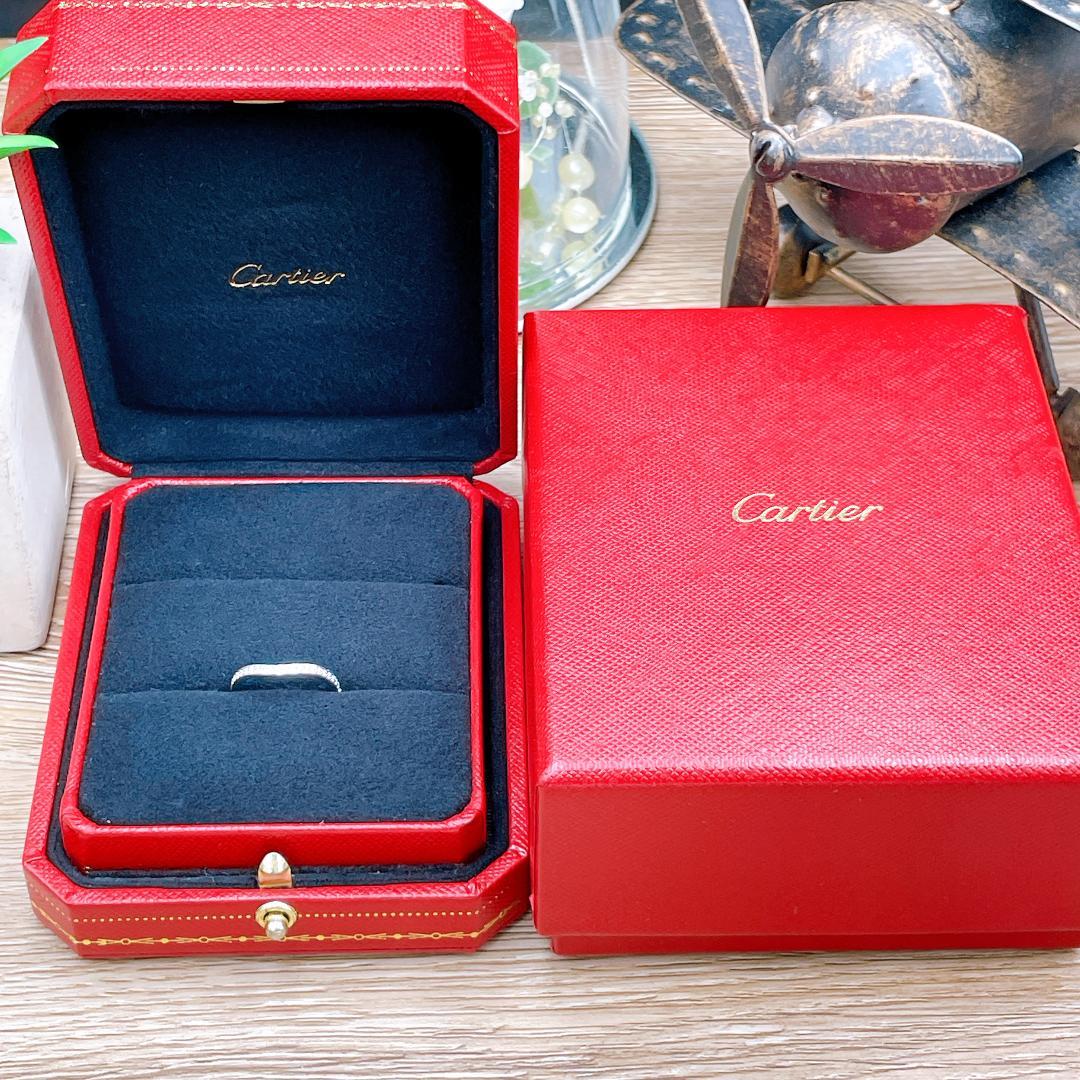 ◇カルティエ◇新品仕上済 バレリーナカーブ リング ダイヤ 指輪 PT950 7