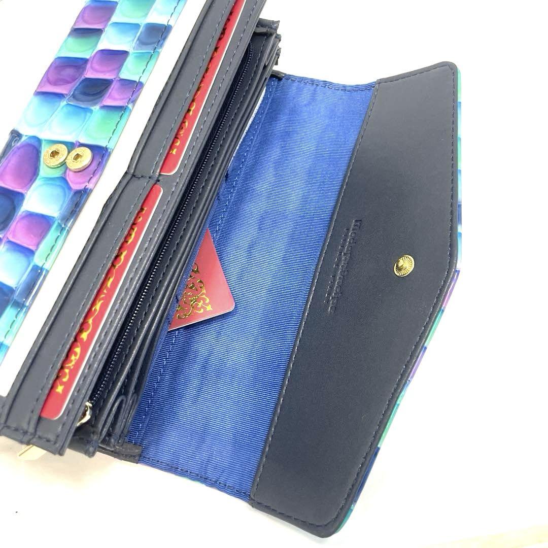 【正規品】 ✨新品未使用品✨ モーダプリンチペ 長財布 ブルー パープル