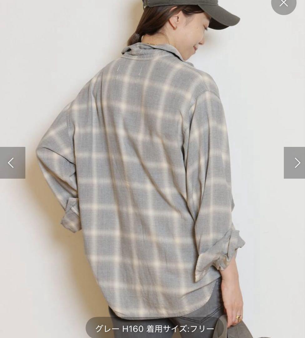 MUSE de Deuxieme Classe レイヨン チェックシャツ