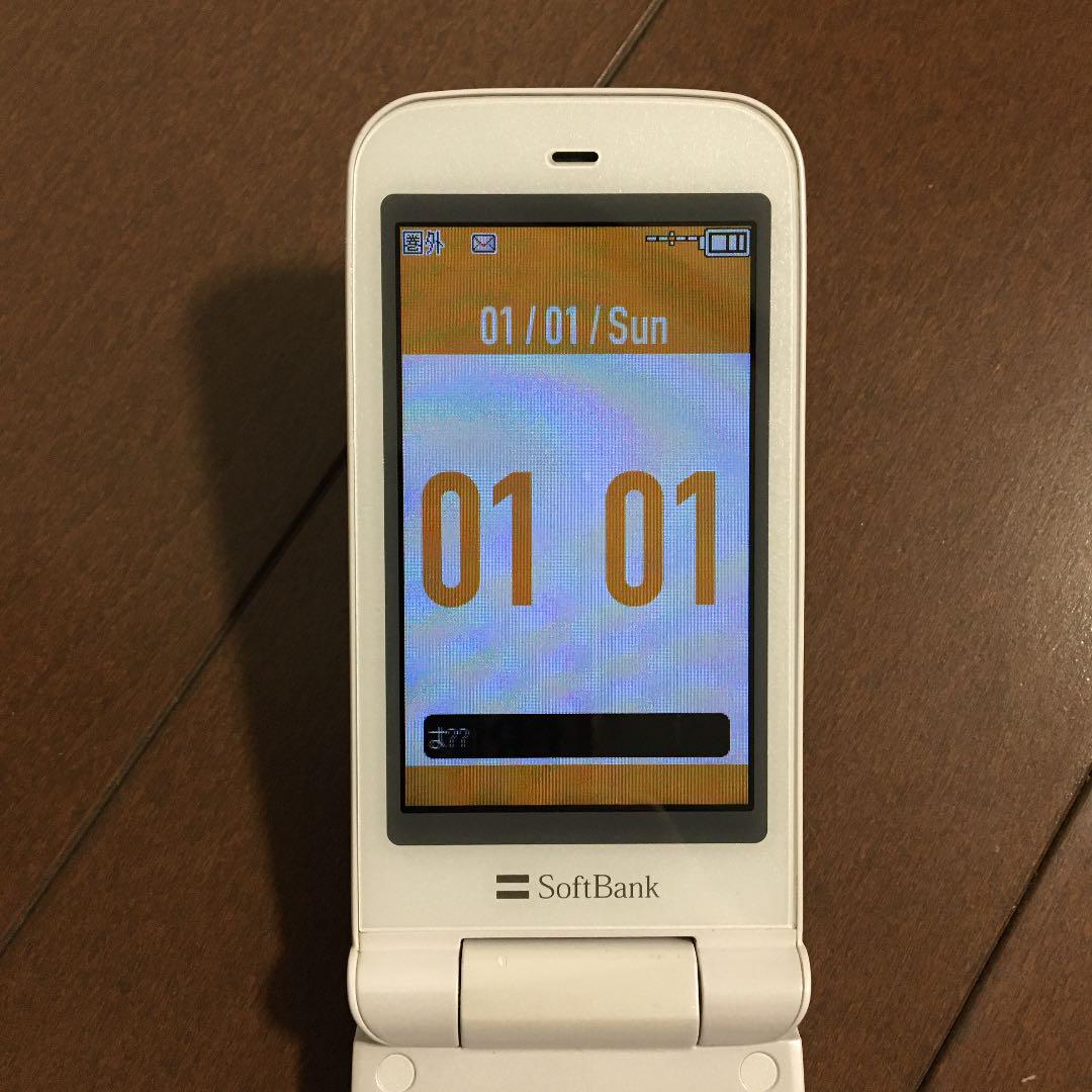 良品 SoftBank ソフトバンク 105SH ガラケー m6w2018