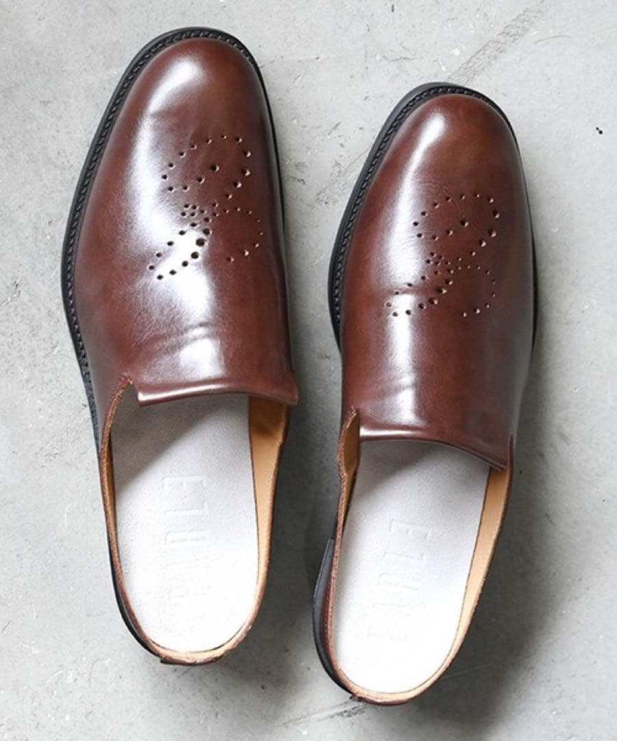 EARLE アール クラシックレザーミュールサンダル 27cm